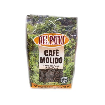 Café 100% Puro Molido Del Patio 14 oz