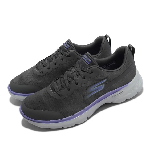 

Женская повседневная обувь Skechers Go Walk 6-Valeska Charcoal Grey White 124560-CCLV, Go Walk 6-valeska