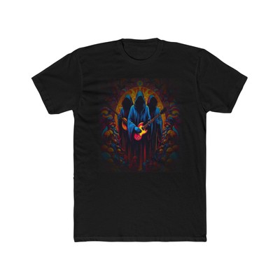 ''Riffs & Revelations'' Rock N Roll Heavy Metal Guitar Gods T-Shirt (1e)