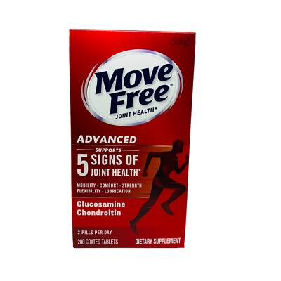 Schiff Move Free Advanced Joint Health - 200 Tablets Glucosamine Exp 07/24