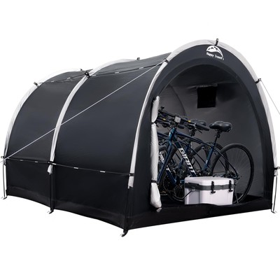 Happy Travel Outdoor Bike Storage Tent8&times;7FT Large Waterproof Portable 2-in-1 ...