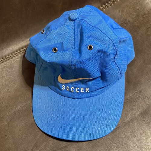 Vintage Nike Soccer Blue Nylon White Tag Hat **GUC | eBay