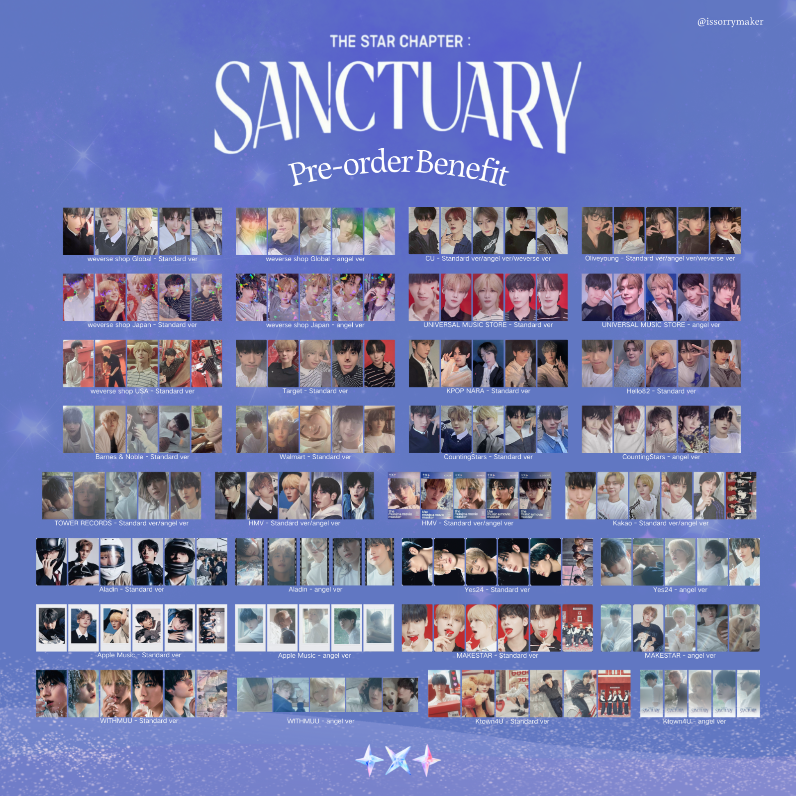 TXT SANCTUARY countingstars 中華 トレカ ヨンジュン TXT The Star