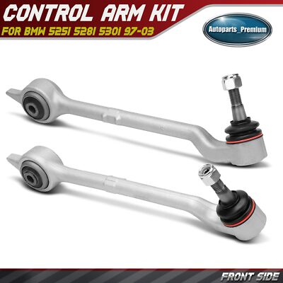 2xFront Left&Right Lower Rearward Control Arm w/Ball Joint for BMW E39 525i 528i