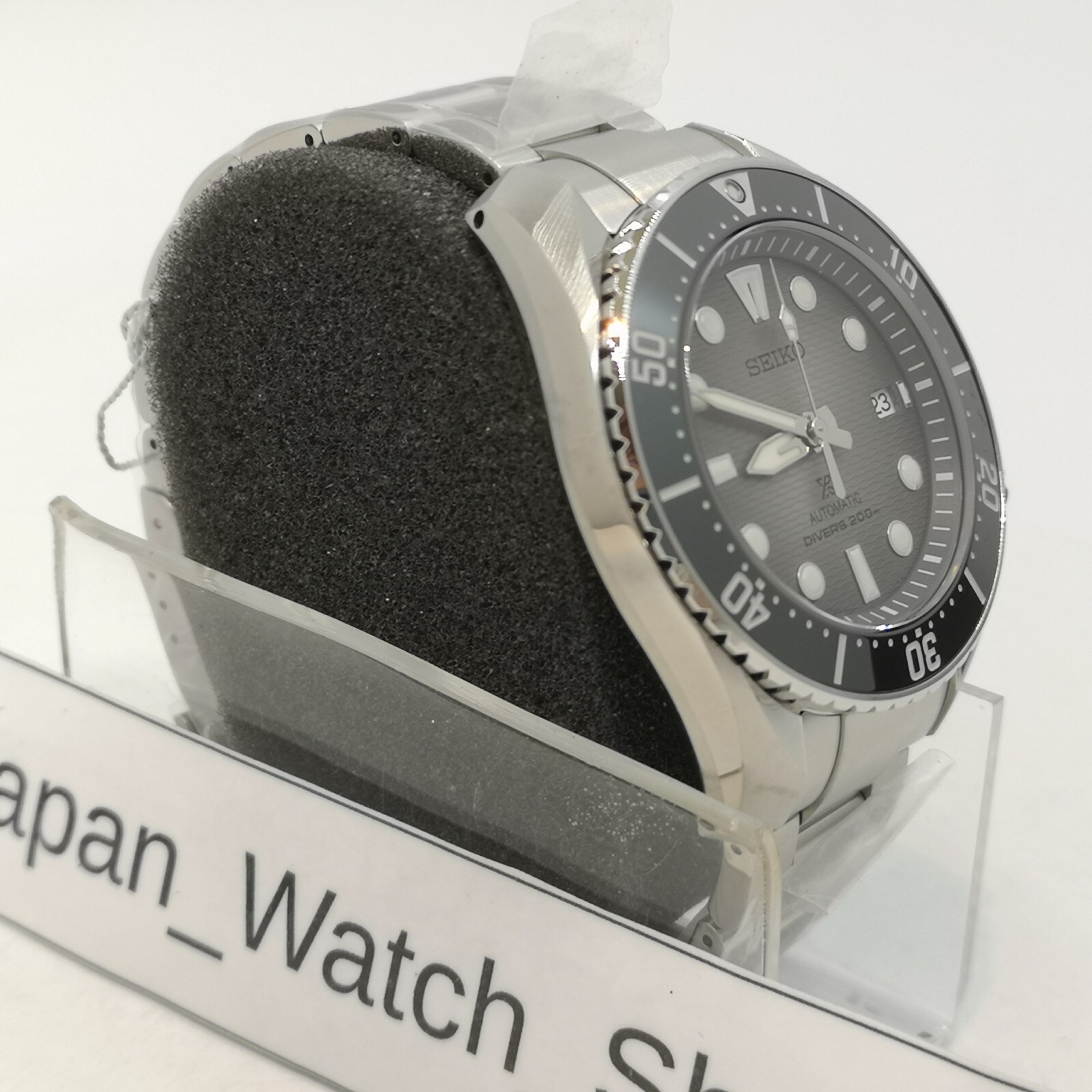 Pre-owned Seiko Prospex Diver Scuba Sbdc177 Black Mechanical Automatic Men Watch Box