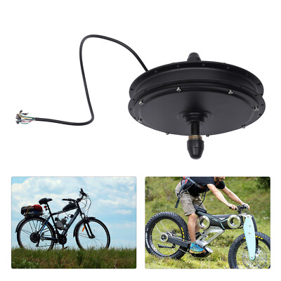 48V 1KW Electric Bicycle Brushless Gearless Rear Wheel Hub Motor Ebike Kit USA