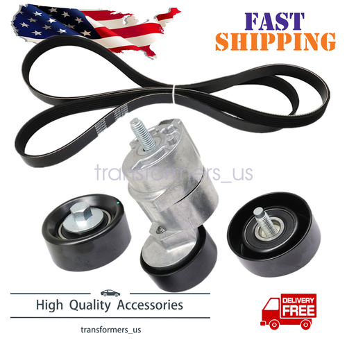 FOR Sonata Optima Rondo 2.4L Serpentine Belt Tensioner Pulley Kit 2006-2010
