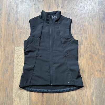 Helly Hansen Vest Mens S Black Lightweight Paramount Series Full Zip Soft Shell
