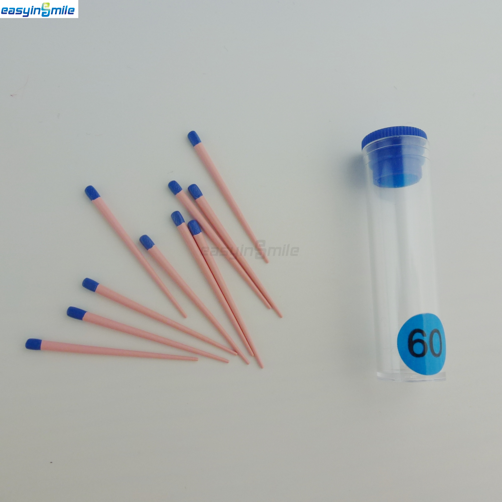 60/120 Pc Easyinsmile Dental Gutta Percha Points Endo.02/.04/.06 Taper 15#-80# 