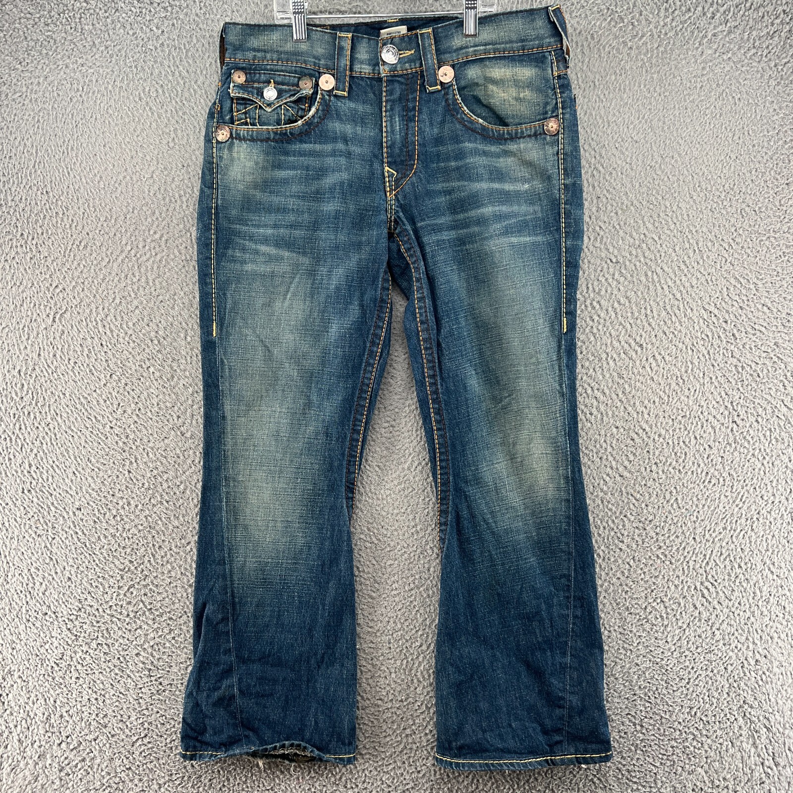 True Religion Jeans Mens 31x30 Blue Joey Big T Y2K USA Dark True Religion Jeans Mens 31x30 Blue Joey Big T Y2K USA Dark