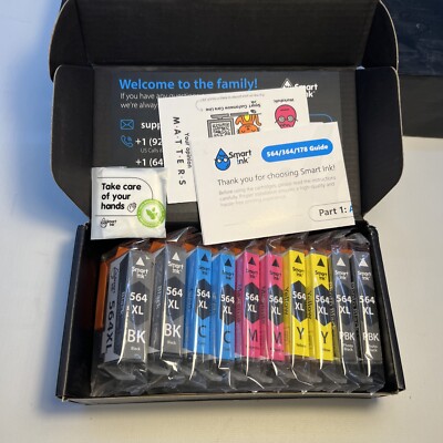 Sealed Smart Ink 564XL Ink Cartridge 11 Pack HP 564XL photo black + cmyb 3/2024