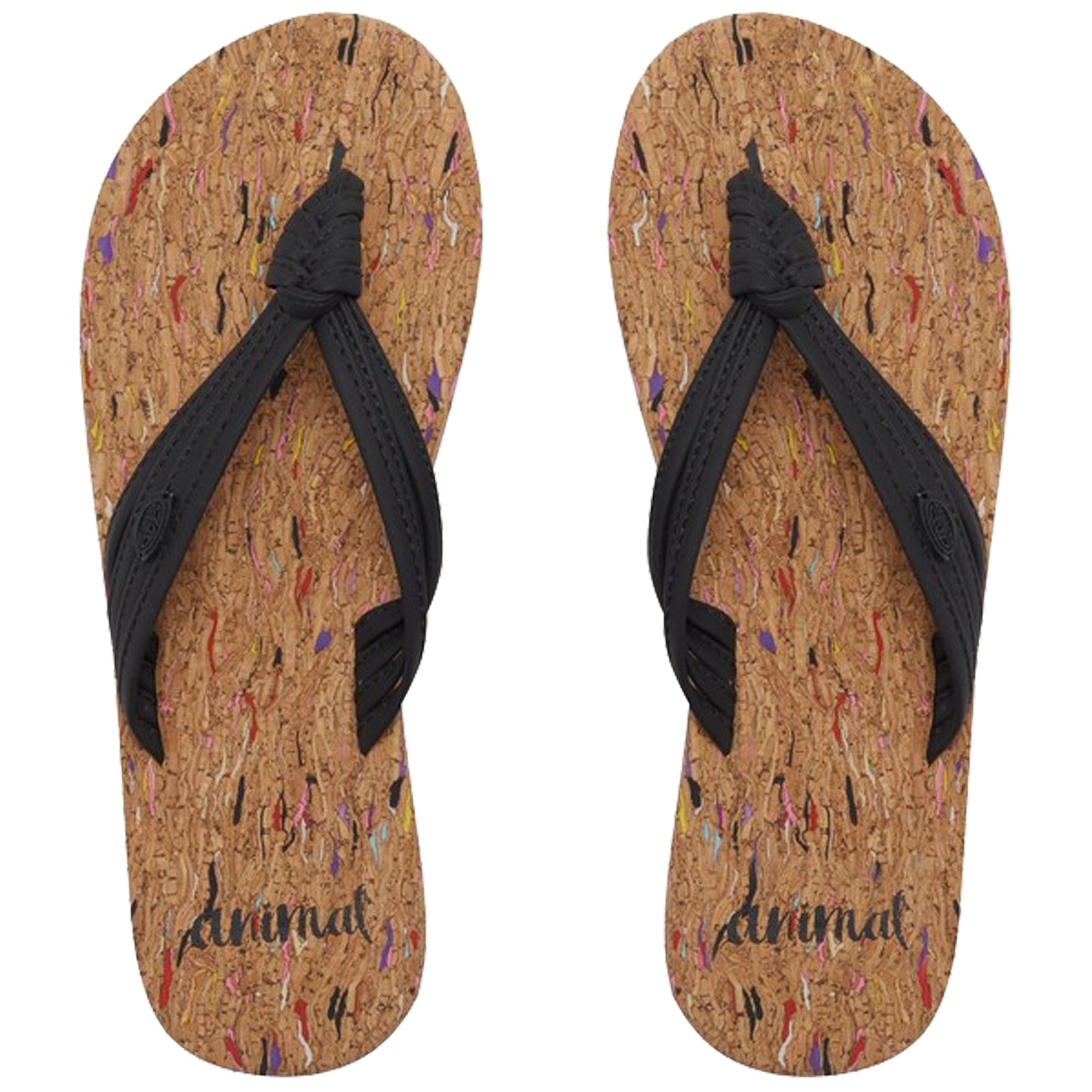 ladies animal flip flops size 6
