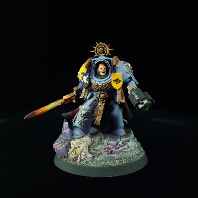 Warhammer 40k Space Wolves Terminator Captain  Painted Space Marines Leviathan