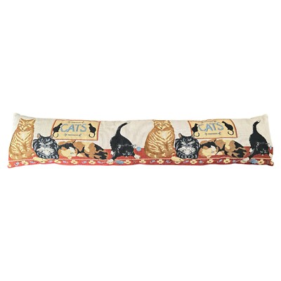 Evelots Cat Door/Window Draft Stopper-Stop Cold Air/Hot Cat Pillow Zip Cover