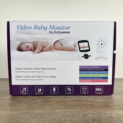 Babysense Video Baby Sleep Monitor Camera Wireless Digital 2 Way Talk Sealed