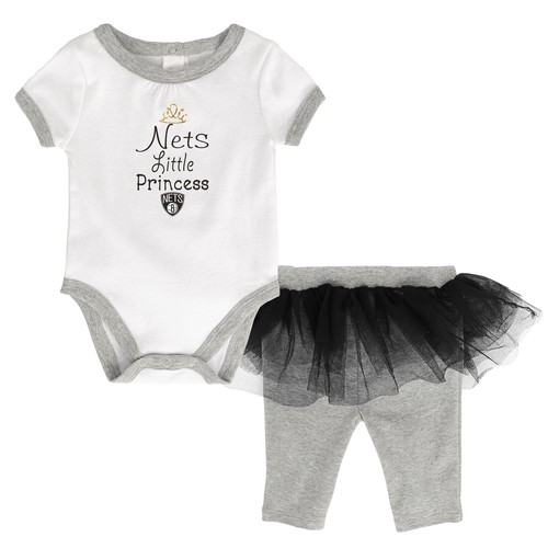 Outerstuff Комплект пачки для новорожденных НБА Brooklyn Nets Little Princess