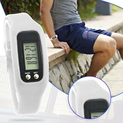 Activity Watch Fitnes Tracker Gym Wrist Band Step Counter Pedometer Silicone Run