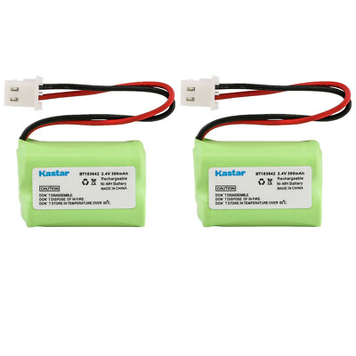 Kastar 2.4V 300mAh Ni-MH Battery for Vtech BT183642 BT283642 2SN-2/3AAA40H-S-X2