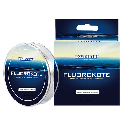 KastKing FluoroKote Fishing Line Fluorocarbon Coated Line - 300Yds/274M Line