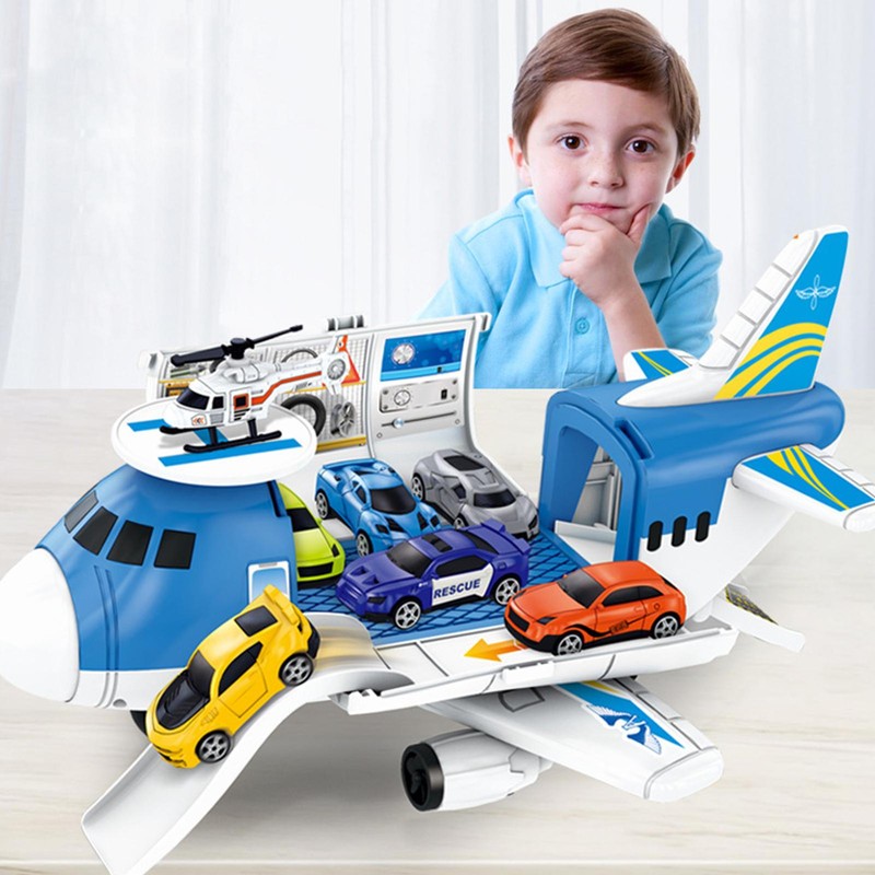 Airplane Toy Transport Plane Toys for Kids Transport Cargo Airplane Car Play Set