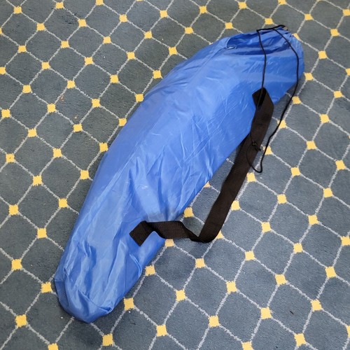 Outdoor Portable Tub Cooler Leakproof Camping BBQ w/Folding Stand&Carry Bag Blue
