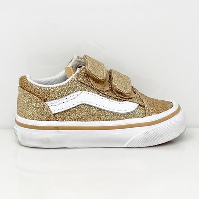 

Vans Girls Off The Wall 508731 Золотые повседневные кроссовки, размер 4, Золотой, Off The Wall