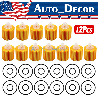 Fits Toyota Corolla Prius Matrix scion IM XD Lexus Oil Filter 12Pack 04152-YZZA6