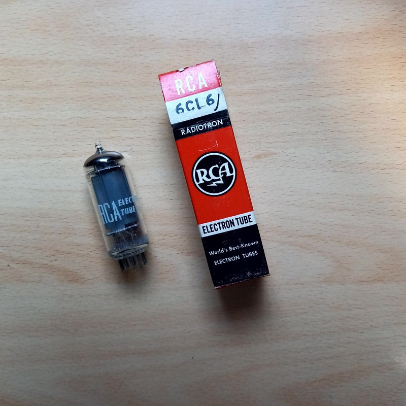 Rca 6cl6 (Pentode)  Tube Lampe Tsf Nos