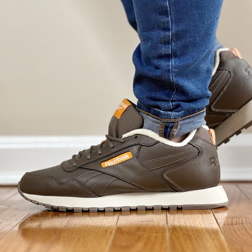 Reebok Classic Glide Men’s Running Shoe Brown Sneakers Athletic Trainers #902