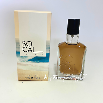 Hollister SoCal Eau de Cologne Spray for Men 1.7oz 50ml open box
