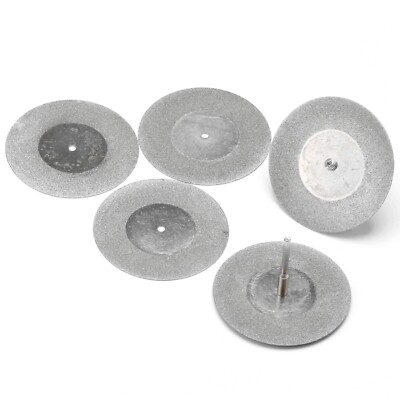 5Pcs 60mm 2-3/8'' inch Diamond Rotary Saw Blades Grinding Cut-off Disc Shank 1/8''
