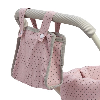 Olivia's Little World Buggy-Style Doll Stroller, Pink/Gray