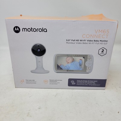 NEW Motorola VM65 Connect 5'' Full Video Display HD WiFi  Baby Monitor