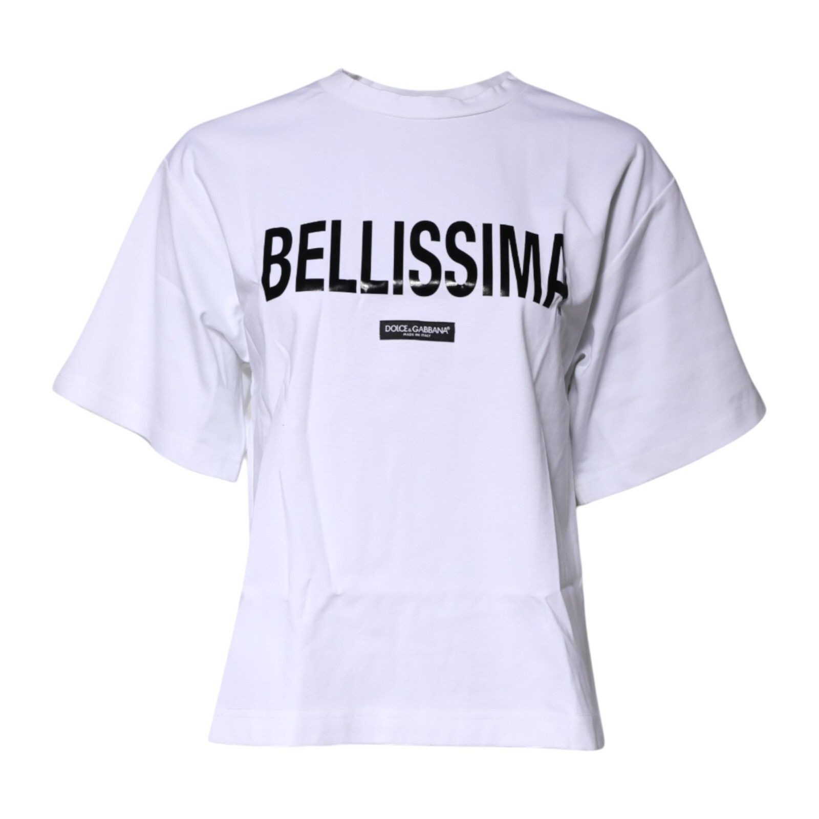 DOLCE & GABBANA T-shirt White Bellissima Cotton Crew Neck