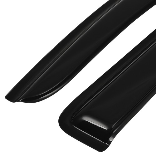 Dark Black Side Wind Deflectors Window Visors Vent For 09-14 Ford F150 Crew Cab
