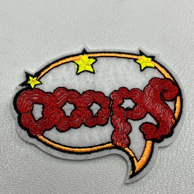 Cartoon Comic Style OOOPS! Patch For Clumsy Person M012
