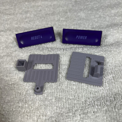 OEM Super Nintendo SNES Replacement Power & Reset Buttons and Sliders