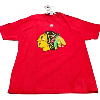 Reebok Chicago Blackhawks Eric Daze 55 NHL Red T-Shirt Mens XL NWT Face Off