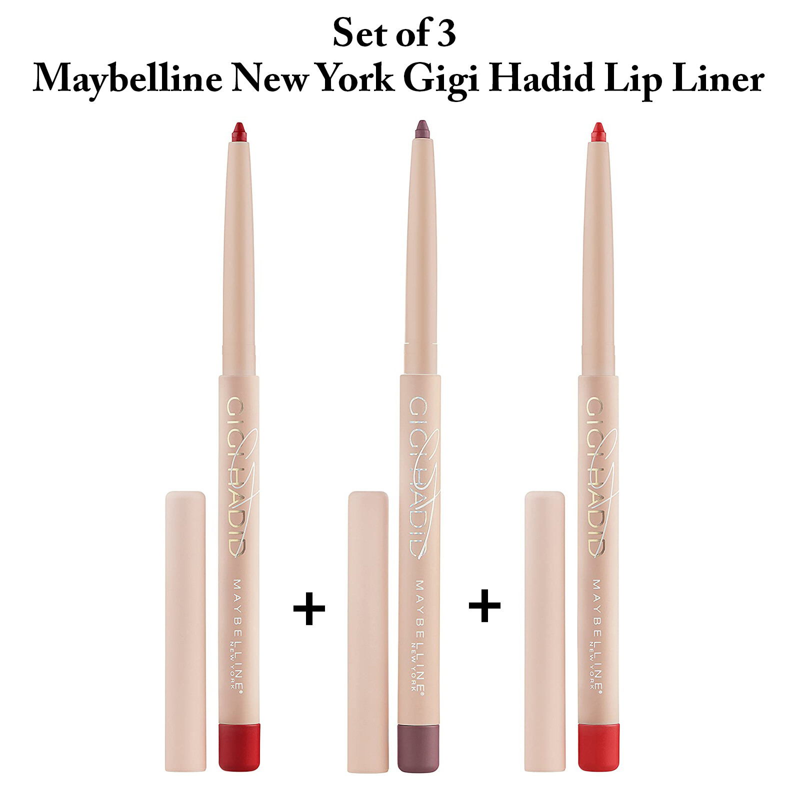 Maybelline New York Gigi Hadid Lip Kit – Mattes Lipset Mit Lipliner & Lippenstift
