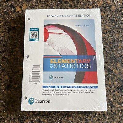 Elementary Statistics Books A La Carte Edition (13th Edition) Brand New Sealed