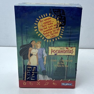 Factory Sealed Box 1995 Skybox Disney Pocahontas Movie Trading Cards 12 Packs