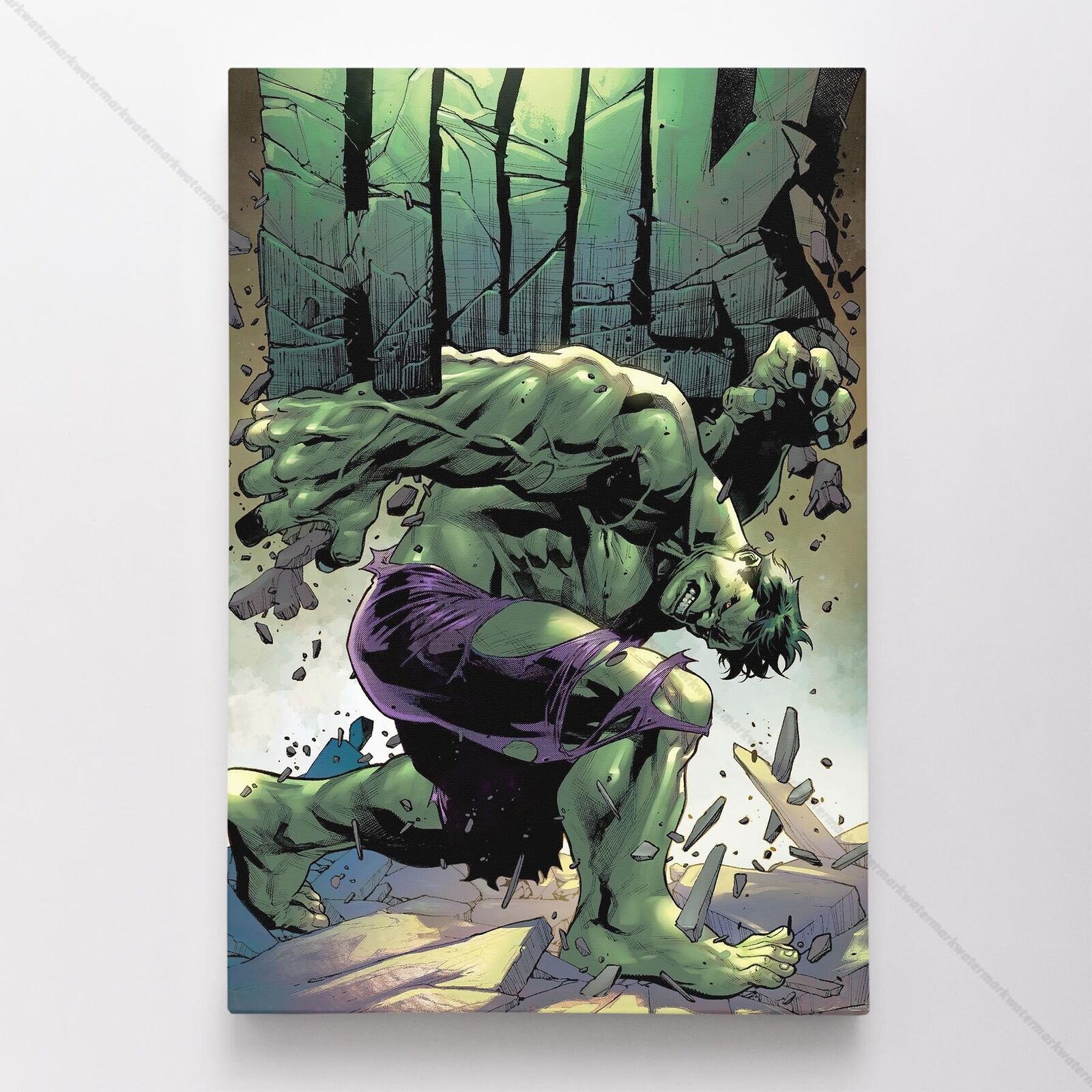 Hulk Poster Canvas Vol 5 #2 Superhero Avengers Marvel Comic Book Art Print