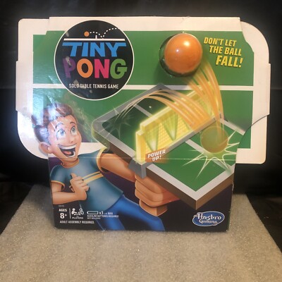 Tiny Pong Solo Table Tennis Kids Electronic Handheld Game by Hasbro New Box