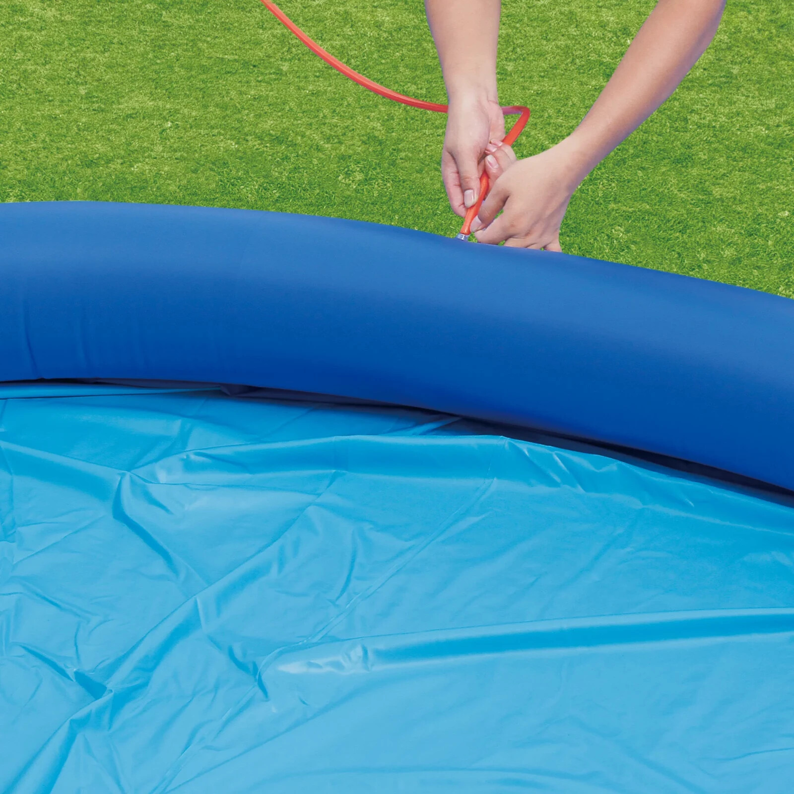 SUMMER WAVES 12 FT QUICK SET RING ROUND ABOVE GROUND SWIMMING POOL *DM