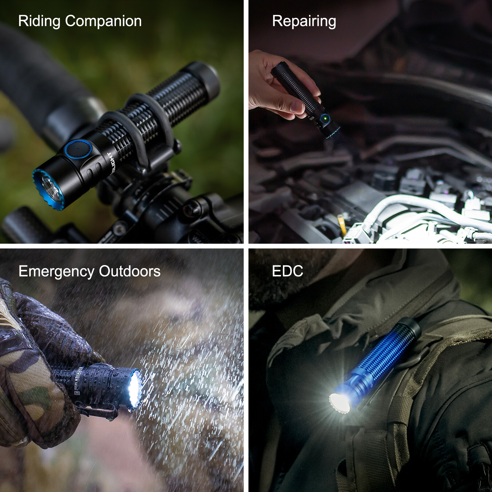 Olight Warrior Mini3 Tactical Flashlight pre-activated proximity sensor