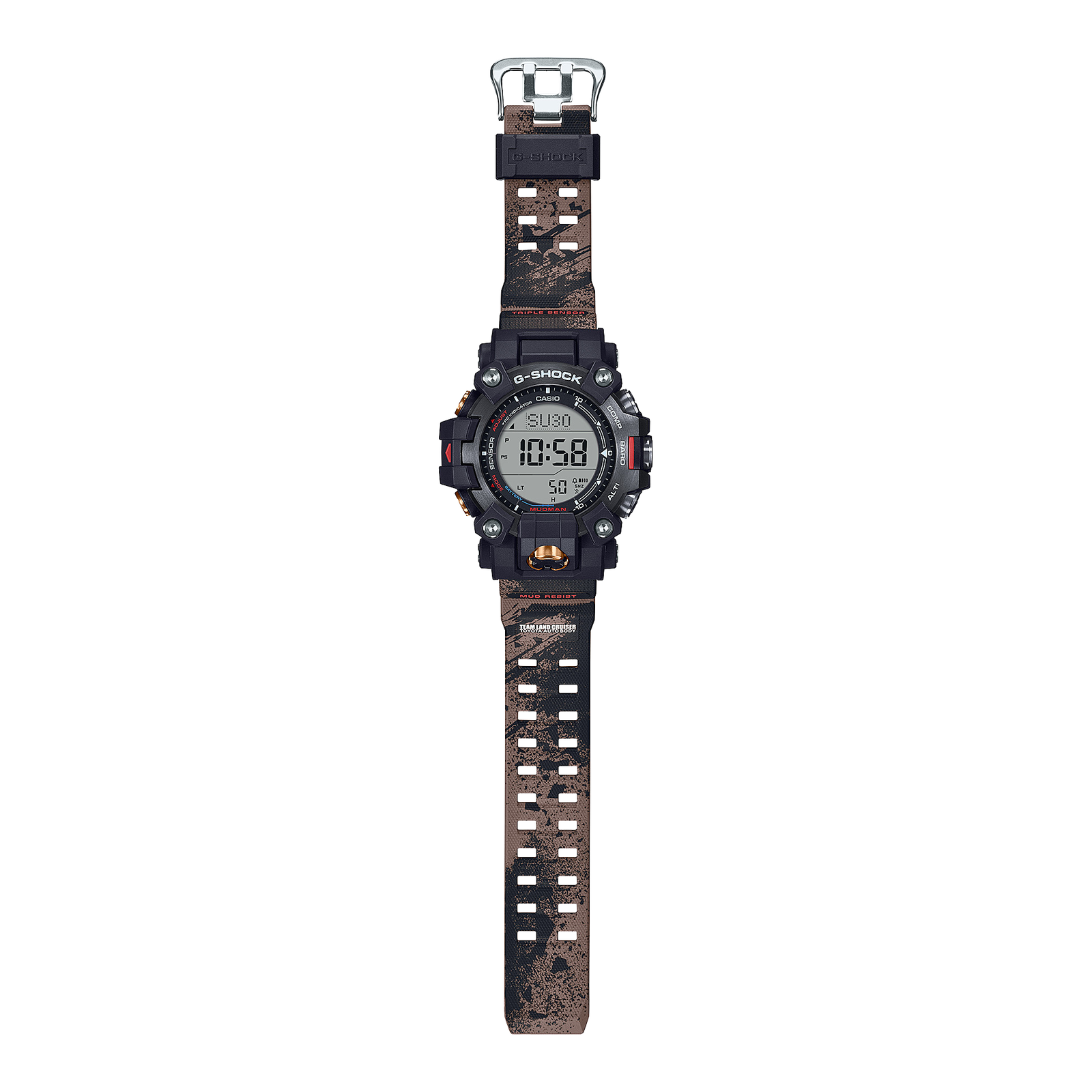 Pre-owned Casio G-shock Mudman Gw-9500tlc-1jr Team Land Cruiser Limited Radio Solar Watch