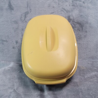 Vintage Tupperware Harvest Gold Vegetable Rice Steamer 4 PCS Microwaveable