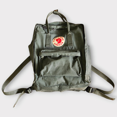  Fjallraven Kanken Nylon Backbag Wax Forest Green Bookbag