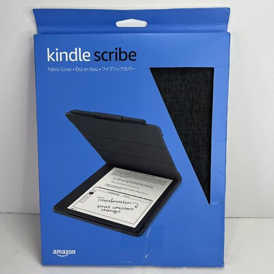 Fabric cover for genuine Kindle Scribe Black Color - New Open Box
