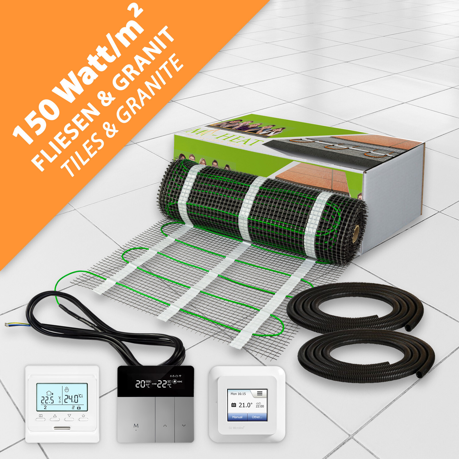 Mi-Heat® Heizmatte Silber 150W/m²  - Bild 